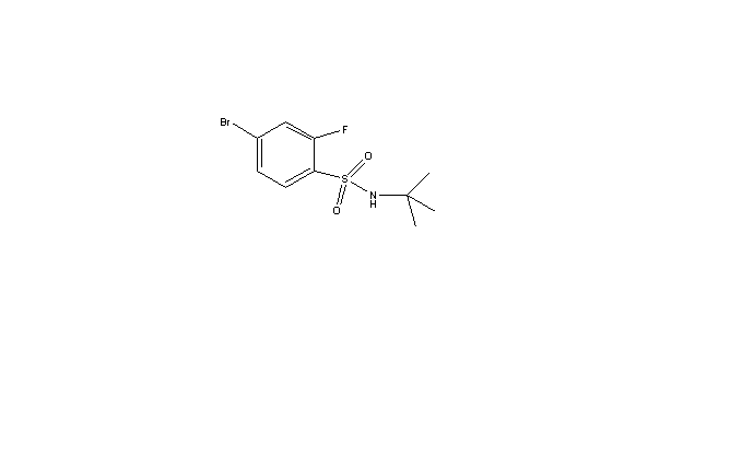 4-溴-N-(叔-丁基)-2-氟苯磺酰胺,4-broMo-N-(tert-butyl)-2-fluorobenzenesulfonaMide