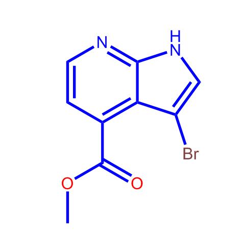 3-溴-1H-吡咯并[2,3-b]吡啶-4-甲酸甲酯,Methyl3-bromo-1H-pyrrolo[2,3-b]pyridine-4-carboxylate