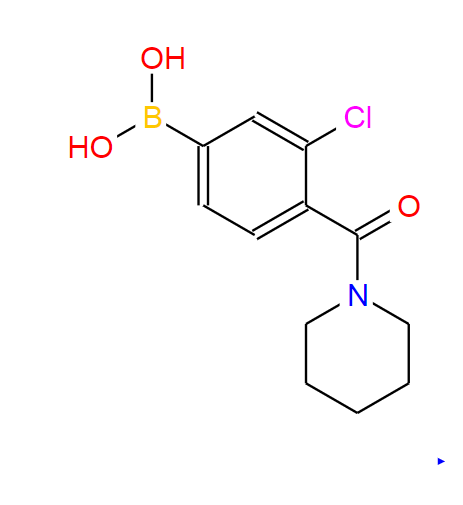 3-氯-4-(哌啶-1-羰基)苯基硼酸,3-Chloro-4-(piperidine-1-carbonyl)benzeneboronic acid, 98%