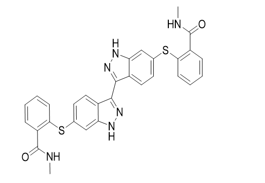 2,2'-（1H，1'H-[3,3'-聯(lián)吲唑]-6,6'-二酰基雙（磺胺基）雙（N-甲基苯甲酰胺）