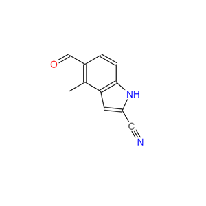 5-醛基-4-甲基吲哚-2-腈