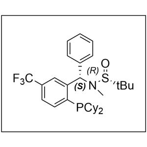 S(R)]-N-[(S)-(5-三氟甲基)[2-(二环己基膦)苯基]甲基]-2-叔丁基亚磺酰胺