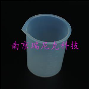 50ml耐高温PFA烧杯透明可视耐腐蚀翻边特氟龙烧杯