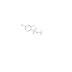4-溴-N-(叔-丁基)-2-氟苯磺酰胺,4-broMo-N-(tert-butyl)-2-fluorobenzenesulfonaMide