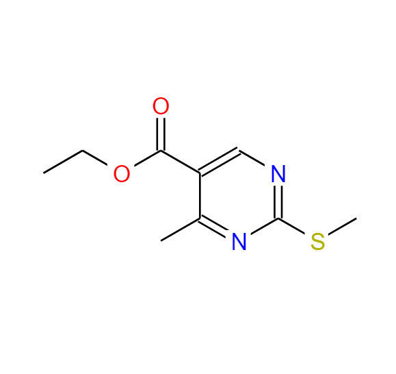 4-甲基-2-甲硫基-嘧啶-5-甲酸乙酯,4-METHYL-2-METHYLSULFANYL-PYRIMIDINE-5-CARBOXYLIC ACID ETHYL ESTER