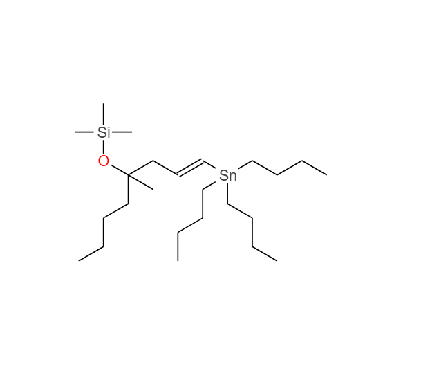 E)-trimethyl((4-methyl-1-(tributylstannyl)oct-1-en-4-yl)oxy)silane,E)-trimethyl((4-methyl-1-(tributylstannyl)oct-1-en-4-yl)oxy)silane