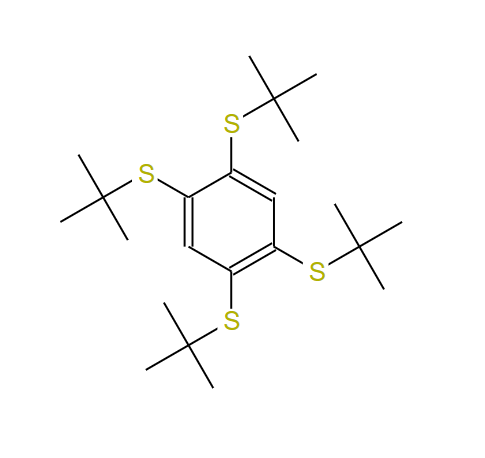 1,2,4,5-四(叔丁硫基)苯,1,2,4,5-TETRAKIS(TERT-BUTYLTHIO)BENZENE