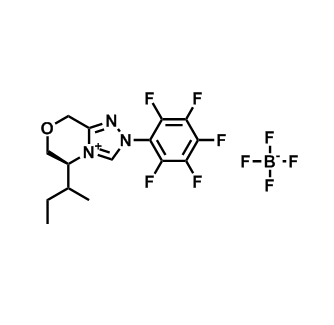 (5S)-5-(仲丁基)-2-(全氟苯基)-2,5,6,8-四氫-[1,2,4]三唑并[3,4-c][1,4]惡嗪-4-鎓四氟硼酸鹽,(5S)-5-(sec-Butyl)-2-(perfluorophenyl)-2,5,6,8-tetrahydro-[1,2,4]triazolo[3,4-c][1,4]oxazin-4-ium tetrafluoroborate