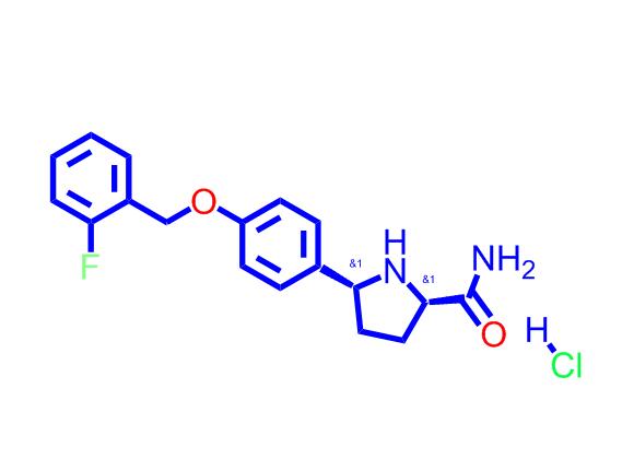 (2S,5R)-5-(4-((2-氟苄基)氧基)苯基)吡咯烷-2-甲酰胺盐酸盐,(2S,5R)-5-(4-((2-Fluorobenzyl)oxy)phenyl)pyrrolidine-2-carboxamidehydrochloride