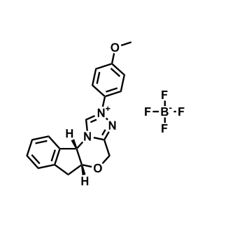 (5aR,10bS)-2-(4-甲氧基苯基)-5a,10b-二氢-4H,6H-茚并[2,1-b][1,2,4]三唑并[4,3-d][1,4]恶嗪-2-鎓四氟硼酸盐,(5AR,10bS)-2-(4-methoxyphenyl)-5a,10b-dihydro-4H,6H-indeno[2,1-b][1,2,4]triazolo[4,3-d][1,4]oxazin-2-ium tetrafluoroborate