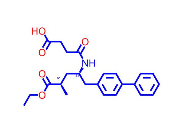（2S，4S）5-（[1,1'-联苯]-4-基）-4-丁二酸单酰胺基-3-甲基-戊酸乙酯,4-(((2S,4S)-1-([1,1'-biphenyl]-4-yl)-5-ethoxy-4-methyl-5-oxopentan-2-yl)amino)-4-oxobutanoic acid