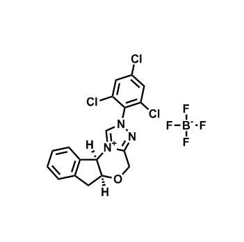 (5aS,10bR)-2-(2,4,6-三氯苯基)-4,5a,5,10b-四氢-2H-茚并[2,1-b][1,2,4]三唑并[4,3-d ][1,4]噁嗪四氟硼酸鎓盐,(5aS,10bR)-2-(2,4,6-Trichlorophenyl)-4,5a,6,10b-tetrahydro-2H-indeno[2,1-b][1,2,4]triazolo[4,3-d][1,4]oxazin-11-ium tetrafluoroborate
