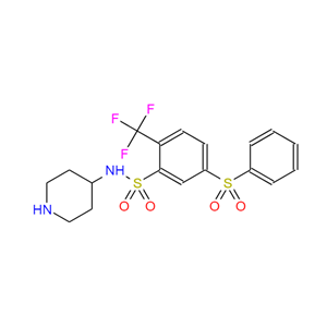 5-(苯磺酰基)-N-(哌啶-4-基)-2-(三氟甲基)苯磺酰胺,BenzenesulfonaMide, 5-(phenylsulfonyl)-N-4-piperidinyl-2-(trifluoroMethyl)-