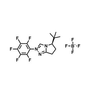 (R)-5-(叔丁基)-2-(全氟苯基)-6,7-二氢-5H-吡咯并[2,1-c][1,2,4]三唑-2-鎓 四氟硼酸盐