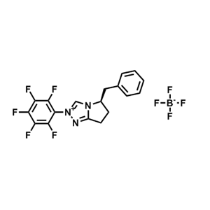 (R)-5-苄基-2-(全氟苯基)-6,7-二氢-5H-吡咯并[2,1-c][1,2,4]三唑-2-鎓四氟硼酸盐