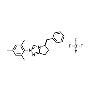 (R)-5-苄基-2-均三甲苯基-6,7-二氢-5H-吡咯并[2,1-c][1,2,4]三唑-2-鎓四氟硼酸盐,(R)-5-Benzyl-2-mesityl-6,7-dihydro-5H-pyrrolo[2,1-c][1,2,4]triazol-2-ium tetrafluoroborate