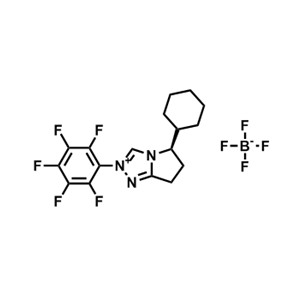 (R)-5-环己基-2-(全氟苯基)-6,7-二氢-5H-吡咯并[2,1-c][1,2,4]三唑-2-鎓 四氟硼酸盐