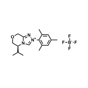 (S)-5-异丙基-2-均三甲苯基-6,8-二氢-5H-[1,2,4]三唑[3,4-c][1,4]恶嗪-2-鎓四氟硼酸盐