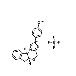 (5aS,10bR)-2-(4-甲氧基苯基)-5a,10b-二氢-4H,6H-茚并[2,1-b][1,2,4]三唑并[4,3-d][1,4]恶嗪-2-鎓四氟硼酸盐