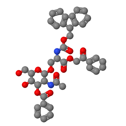 2-乙酰氨基-3-O-苯甲酰基-2-脱氧-Α-D-吡喃半乳糖基FMOC丝氨酸苯甲酰甲基酯,3-O-Benzoyl-N-acetyl-a-D-galactosaminyl-1-O-N-(Fmoc)serine Phenacylester