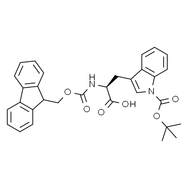 N-(9-芴甲氧羰基)-N1-叔丁氧羰基-L-色氨酸,Fmoc-Trp(Boc)-OH