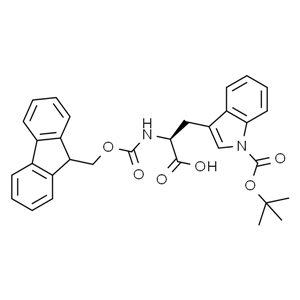 Fmoc-Trp(Boc)-OH，N-(9-芴甲氧羰基)-N1-叔丁氧羰基-L-色氨酸