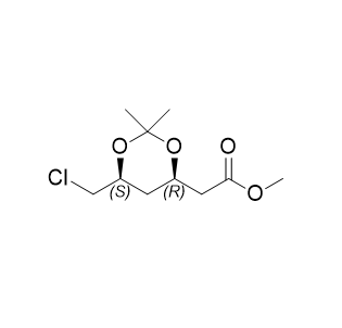 瑞舒伐他汀鈣雜質(zhì)57,methyl 2-((4R,6S)-6-(chloromethyl)-2,2-dimethyl-1,3-dioxan-4-yl)acetate