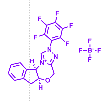 (5aS,10bR)-2-(全氟苯基)-4,5a,6,10b-四氢-2H-茚并[2,1-b][1,2,4]三唑并[4,3-d][1,4]恶嗪-11-鎓四氟硼酸盐,(5aS,10bR)-2-(Perfluorophenyl)-4,5a,6,10b-tetrahydro-2H-indeno[2,1-b][1,2,4]triazolo[4,3-d][1,4]oxazin-11-ium tetrafluoroborate