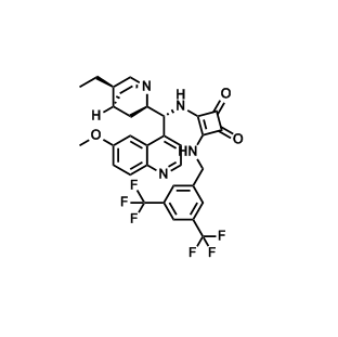 3-((3,5-Bis(trifluoromethyl)benzyl)amino)-4-(((R)-((1S,2R,4S,5R)-5-ethylquinuclidin-2-yl)(6-methoxyquinolin-4-yl)methyl)amino)cyclobut-3-ene-1,2-dione