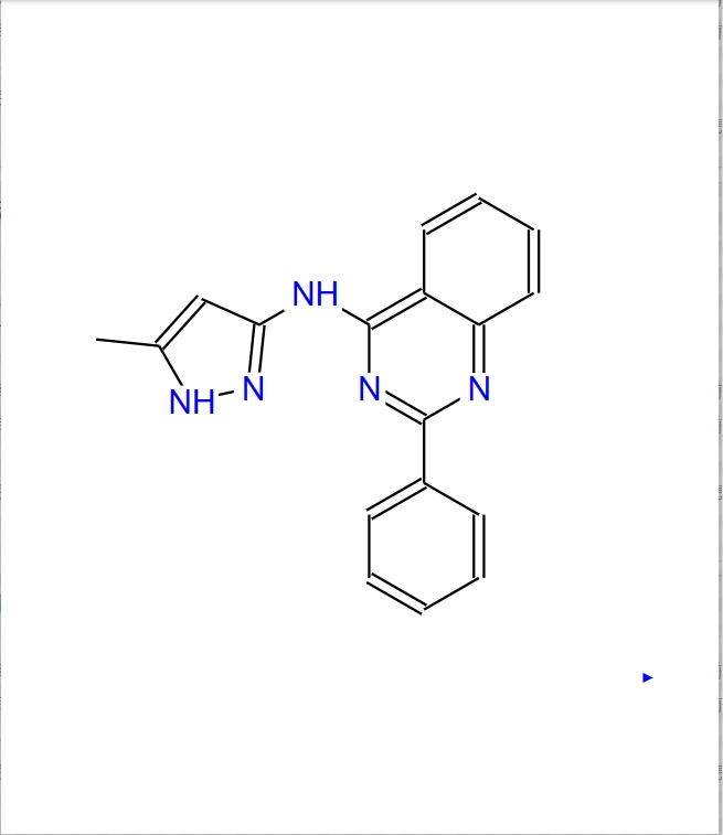 N-（5-甲基-1H-吡唑-3-基）-2-苯基-4-喹唑啉胺,4-Quinazolinamine, N-(5-methyl-1H-pyrazol-3-yl)-2-phenyl-