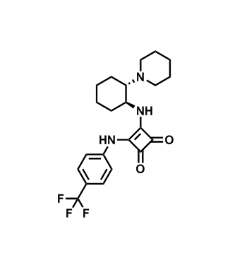 3-[[(1S,2S)-2-(1-哌啶基)环己基]氨基]-4-[[4-(三氟甲基)苯基]氨基]-3-环丁烯-1,2-二酮,3-(((1S,2S)-2-(Piperidin-1-yl)cyclohexyl)amino)-4-((4-(trifluoromethyl)phenyl)amino)cyclobut-3-ene-1,2-dione