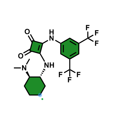 3-[[3,5-双(三氟甲基)苯基]氨基]-4-[[(1R,2R)-2-(二甲氨基)环己基]氨基]-3-环丁烯-1,2-二酮,3-((3,5-Bis(trifluoromethyl)phenyl)amino)-4-(((1R,2R)-2-(dimethylamino)cyclohexyl)amino)cyclobut-3-ene-1,2-dione