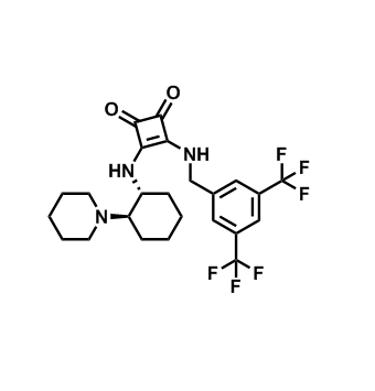 3-((3,5-雙(三氟甲基)芐基)氨基)-4-(((1R,2R)-2-(哌啶-1-基)環(huán)己基)氨基)環(huán)丁-3-烯-1,2-二酮,3-((3,5-Bis(trifluoromethyl)benzyl)amino)-4-(((1R,2R)-2-(piperidin-1-yl)cyclohexyl)amino)cyclobut-3-ene-1,2-dione