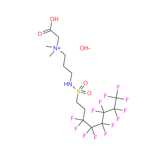 N-[羧甲基-N,N-二甲基-3-[(3,3,4,4,5,5,6,6,7,7,8,8,8-十三氟代辛基)磺酰胺基]丙基]铵内盐,carboxymethyldimethyl-3-[[(3,3,4,4,5,5,6,6,7,7,8,8,8-tridecafluorooctyl)sulphonyl]amino]propylammonium hydroxide