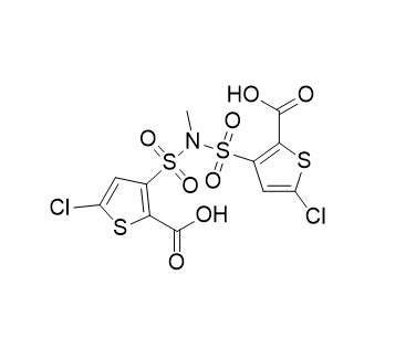 氯诺昔康杂质38,5-chloro-3-(N-((5-chloro-2-carboxythiophene-3-yl)sulfonyl)-N-methylsulfamoyl)thiophene-2-carboxylic acid
