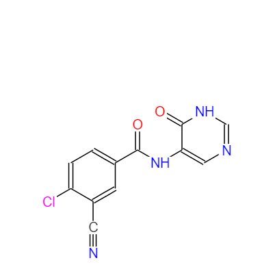 4-氯-3-氰基-N-（6-氧代-1H-嘧啶-5-基）苯甲酰胺,4-chloro-3-cyano-N-(6-oxo-1H-pyrimidin-5-yl)benzamide