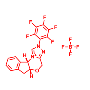 (5aR,10bS)-2-(全氟苯基)-4,5a,6,10b-四氢-2H-茚并[2,1-b][1,2,4]三唑并[4,3-d][1,4]噁嗪-11-鎓四氟硼酸盐,(5aR,10bS)-2-(Perfluorophenyl)-4,5a,6,10b-tetrahydro-2H-indeno[2,1-b][1,2,4]triazolo[4,3-d][1,4]oxazin-11-ium tetrafluoroborate