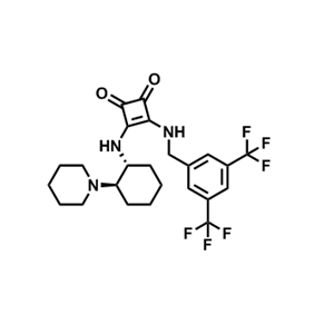 1211565-11-5  3-((3,5-双(三氟甲基)苄基)氨基)-4-(((1R,2R)-2-(哌啶-1-基)环己基)氨基)环丁-3-烯-1,2-二酮
