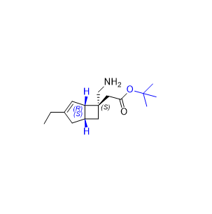 米洛巴林杂质10,tert-butyl 2-((1S,5R,6S)-6-(aminomethyl)-3-ethylbicyclo[3.2.0]hept-3-en-6-yl)acetate