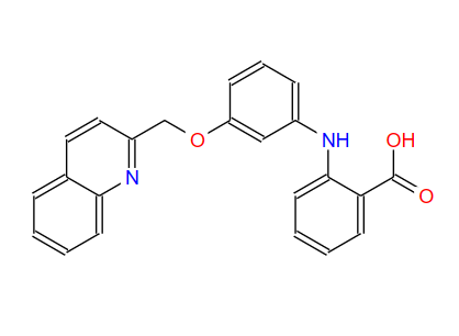 2-[[3-(2-QuinolinylMethoxy)phenyl]aMino]benzoicacidhydrochloride,2-[[3-(2-QuinolinylMethoxy)phenyl]aMino]benzoicacidhydrochloride