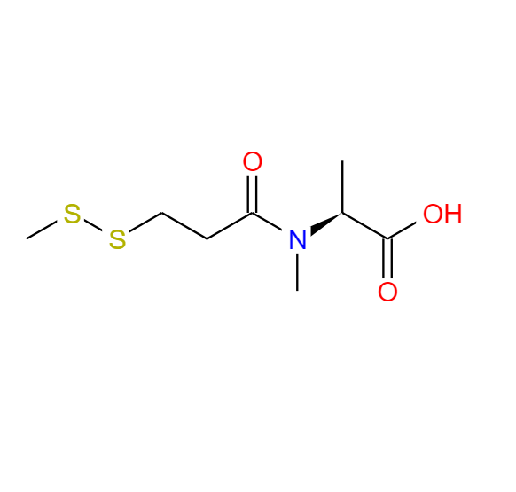 （S）-2-（N-甲基-3-（甲基二磺?；┍０坊┍?(S)-2-(N-Methyl-3-(Methyldisulfanyl)propanaMido)propanoic acid