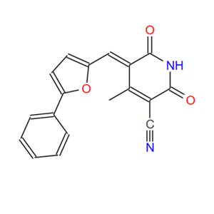 3-Pyridinecarbonitrile, 1,2,5,6-tetrahydro-4-methyl-2,6-dioxo-5-[(5-phenyl-2-furanyl)methylene]-, (5Z)-,3-Pyridinecarbonitrile, 1,2,5,6-tetrahydro-4-methyl-2,6-dioxo-5-[(5-phenyl-2-furanyl)methylene]-, (5Z)-