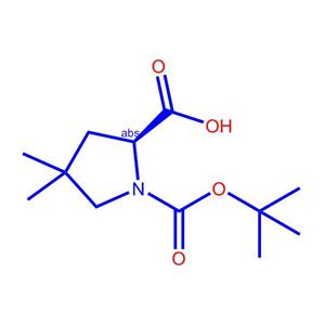 S-1-BOC-4,4-二甲基吡咯烷-2-羧酸,(S)-1-(tert-butoxycarbonyl)-4,4-dimethylpyrrolidine-2-carboxylic acid