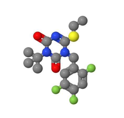 3-(叔丁基)-6-(乙硫基)-1-(2,4,5-三氟苄基)-1,3,5-三嗪-2,4(1H,3H)-二酮,1,3,5-Triazine-2,4(1H,3H)-dione, 3-(1,1-dimethylethyl)-6-(ethylthio)-1-[(2,4,5-trifluorophenyl)methyl]-