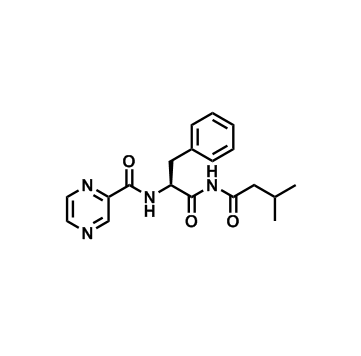 (S)-N-(1-(3-甲基丁酰胺基)-1-氧代-3-苯基丙-2-基)吡嗪-2-甲酰胺,(S)-N-(1-(3-Methylbutanamido)-1-oxo-3-phenylpropan-2-yl)pyrazine-2-carboxamide