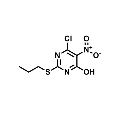 6-氯-5-硝基-2-(丙硫基)嘧啶-4-醇,6-Chloro-5-nitro-2-(propylthio)pyrimidin-4-ol