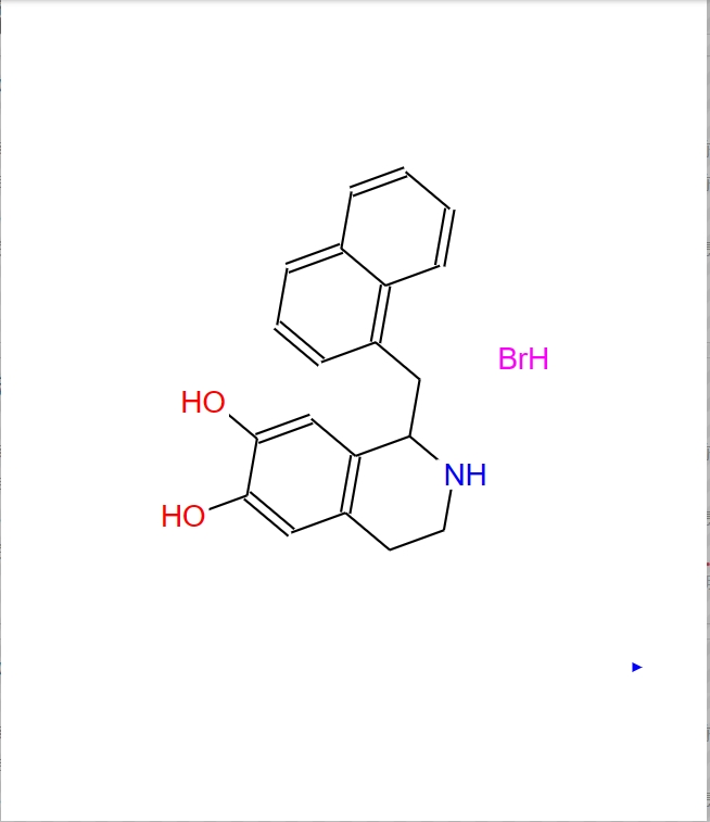 1,2,3,4-四氢-1-(1-萘基甲基)-6,7-异喹啉二醇氢溴酸盐,1,2,3,4-Tetrahydro-1-(1-naphthalenylmethyl)-6,7-Isoquinolinediol hydrobromide monohydrate