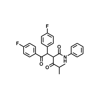 2-(1,2-Bis(4-fluorophenyl)-2-oxoethyl)-4-methyl-3-oxo-N-phenylpentanamide