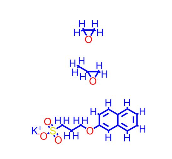 直聚环氧基萘酚丙基磺酸钾盐,Oxirane, 2-methyl-, polymer with oxirane, 2-naphthalenyl 3-sulfopropyl ether, potassium salt