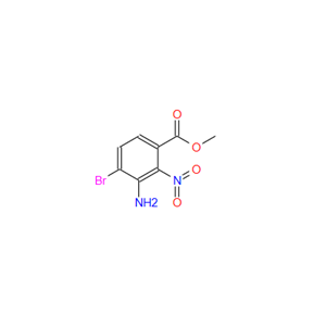 2-硝基-3-氨基-4-溴苯甲酸甲酯